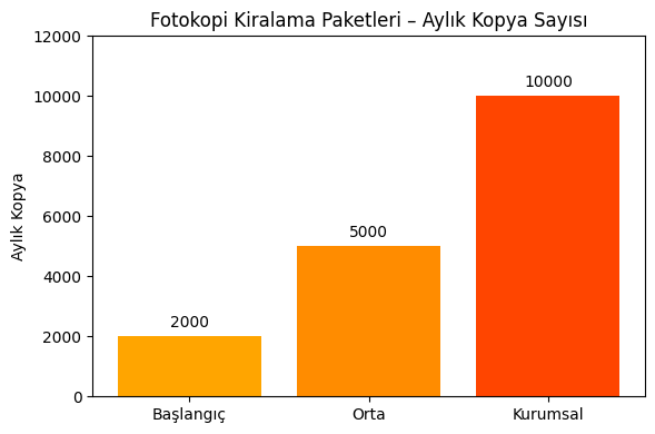 Fotokopi Kiralama istatistiği